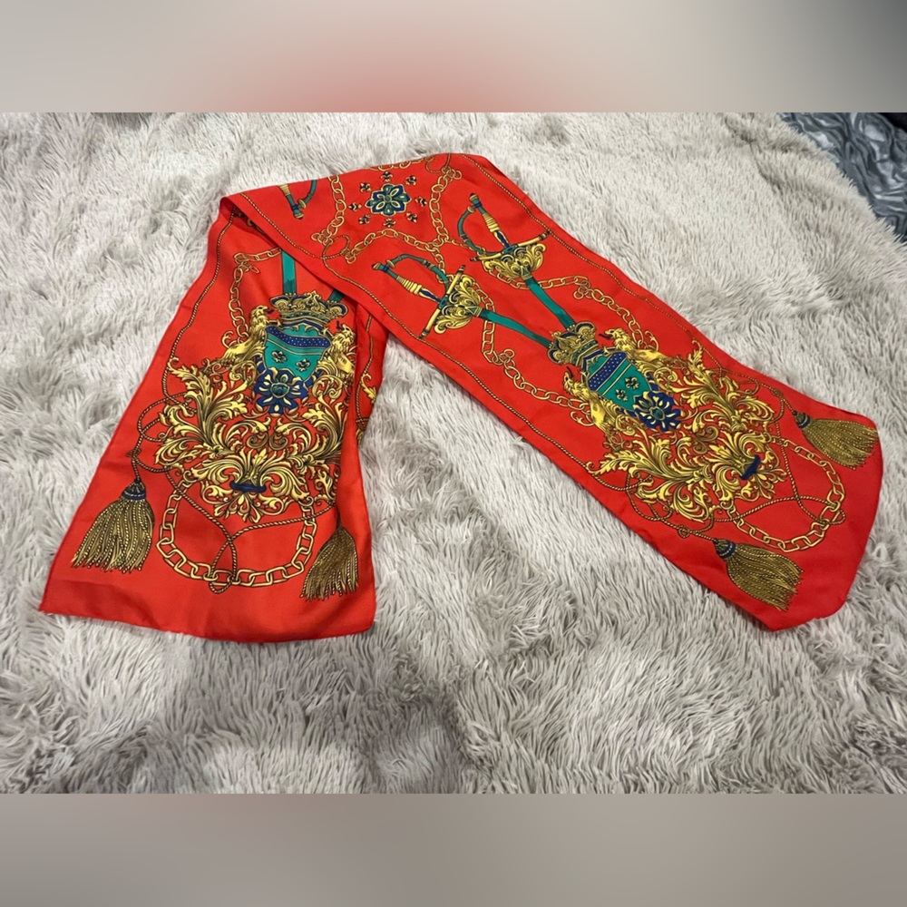 Vintage Scarf Red